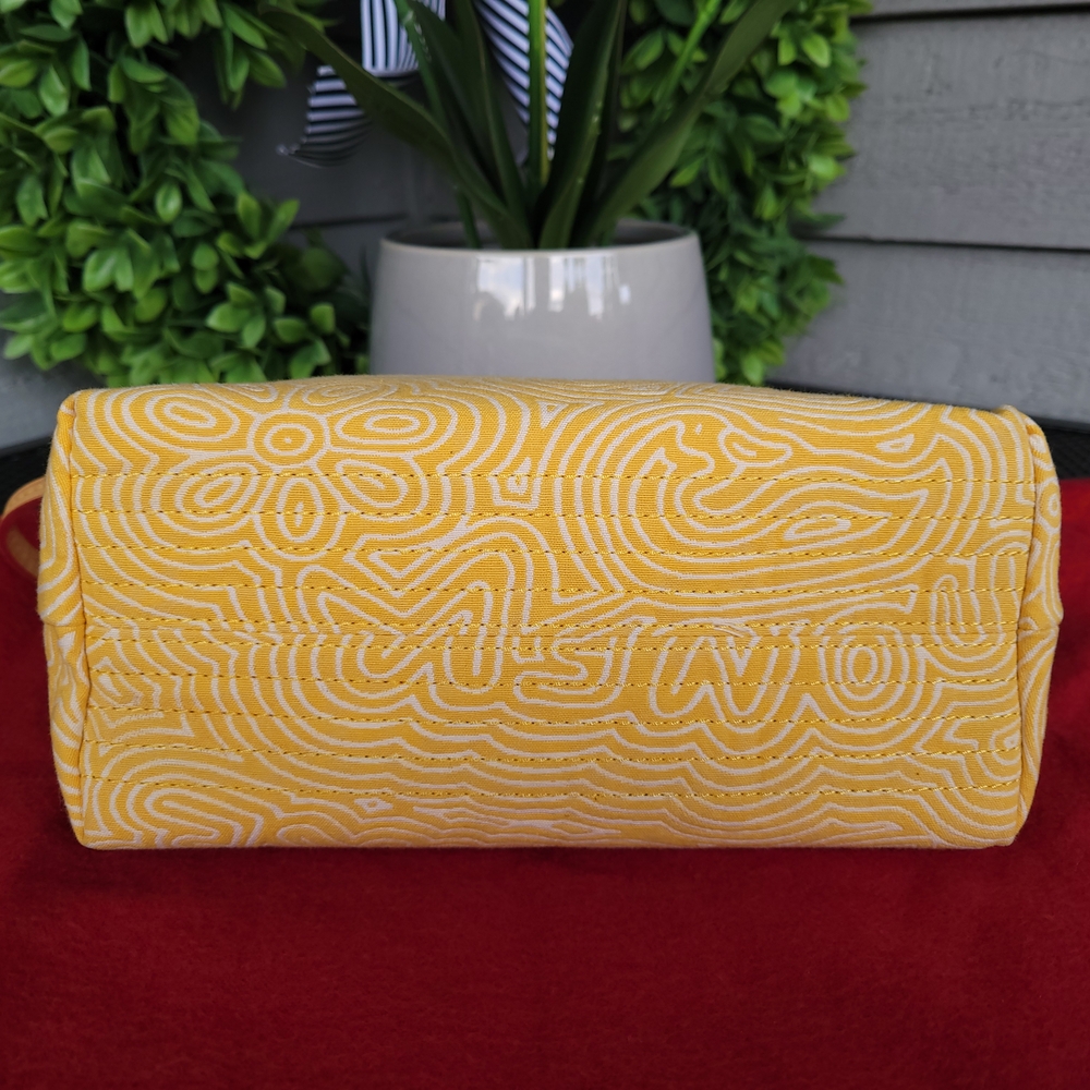 Dooney & Bourke Vintage Yellow Patterned Women's Bag - Picture 5 of 11